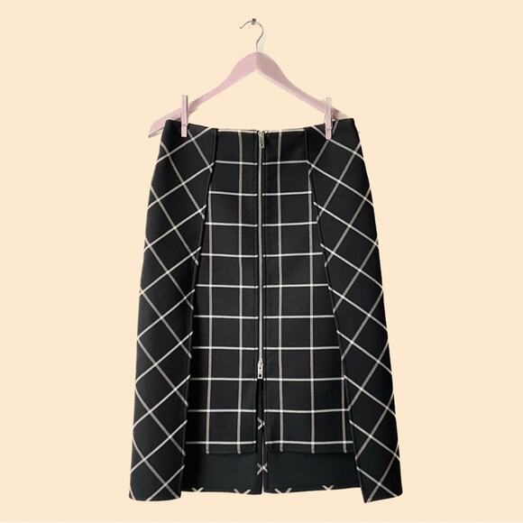 Rag & Bone Windowpane Print Skirt Size 6